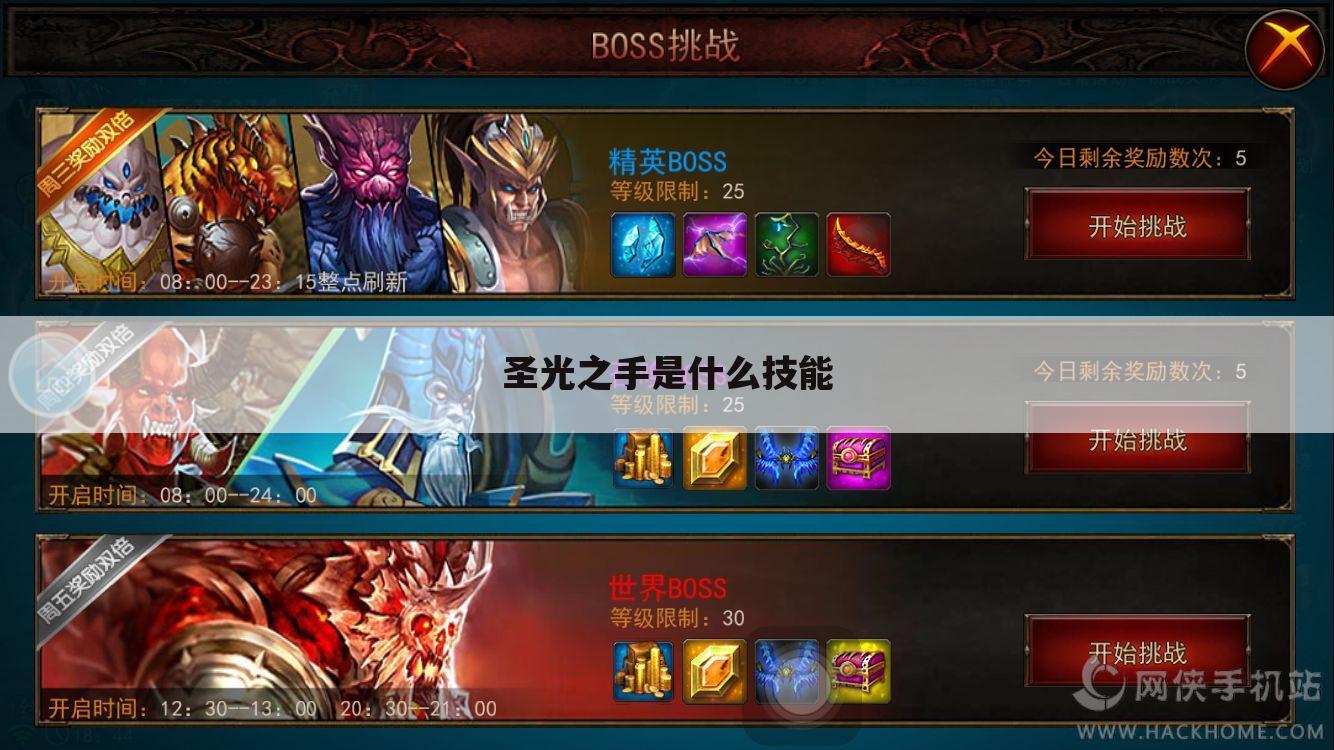 圣光之手是什么技能