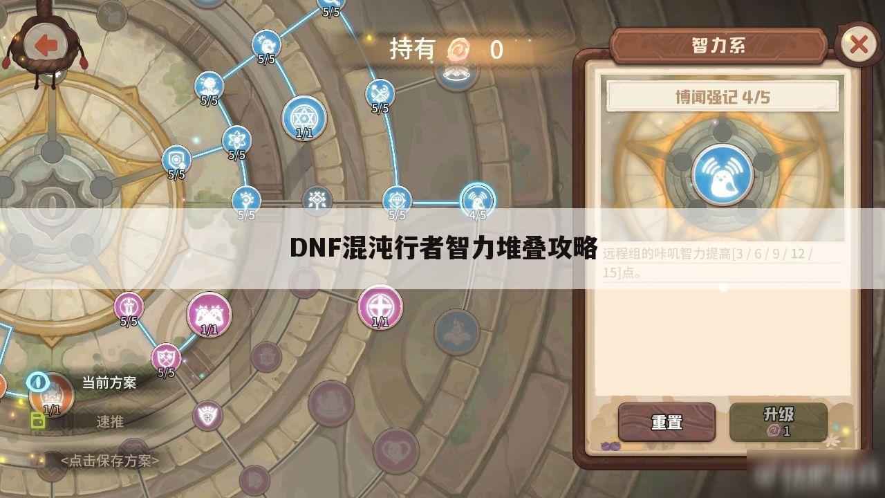 DNF混沌行者智力堆叠攻略