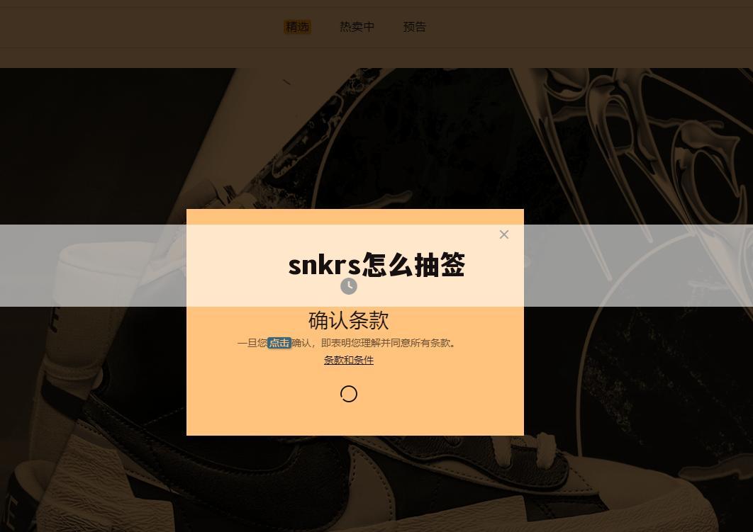 snkrs怎么抽签