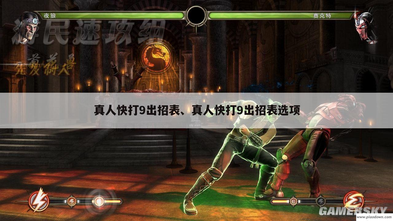 真人快打9出招表、真人快打9出招表选项