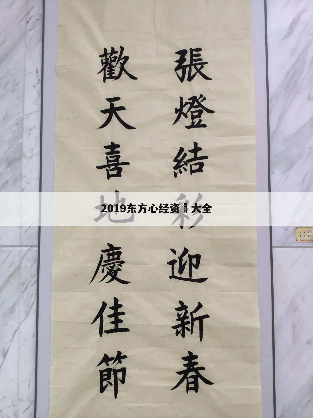 2019东方心经资枓大全