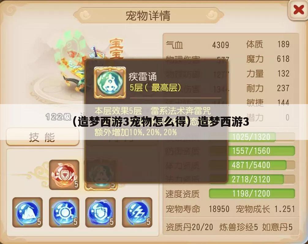 （造梦西游3宠物怎么得）造梦西游3