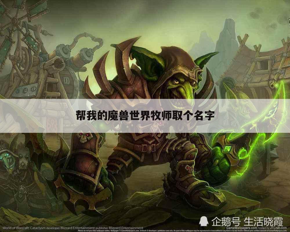 帮我的魔兽世界牧师取个名字