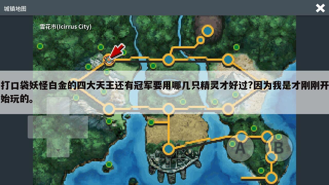 打口袋妖怪白金的四大天王还有冠军要用哪几只精灵才好过?因为我是才刚刚开始玩的。