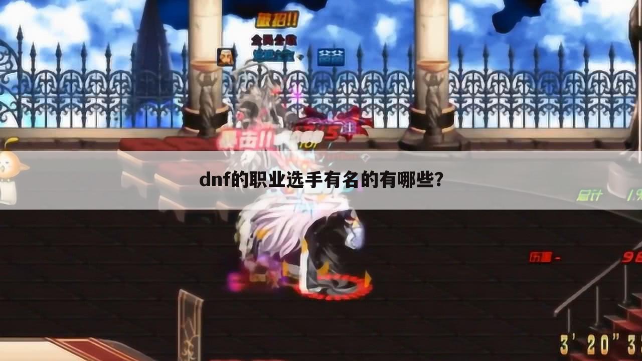 dnf的职业选手有名的有哪些?