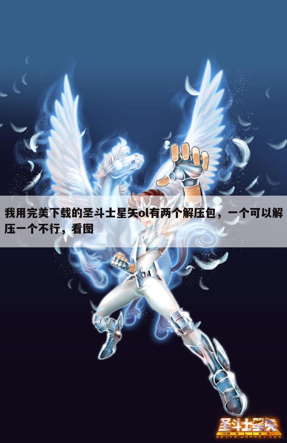 我用完美下载的圣斗士星矢ol有两个解压包,一个可以解压一个不行,看图