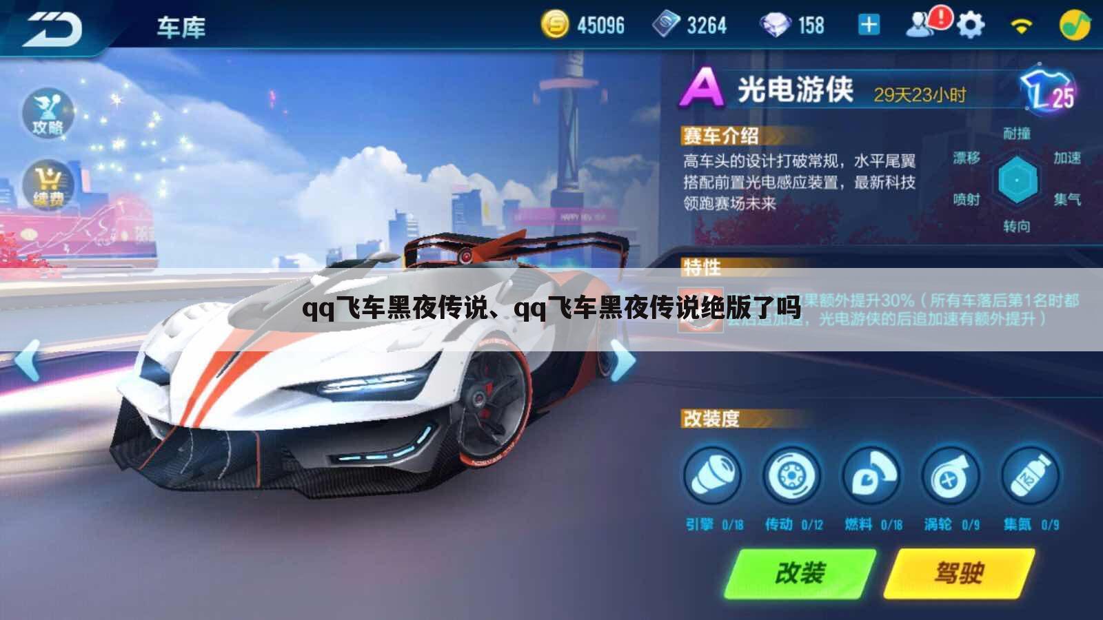 qq飞车黑夜传说、qq飞车黑夜传说绝版了吗
