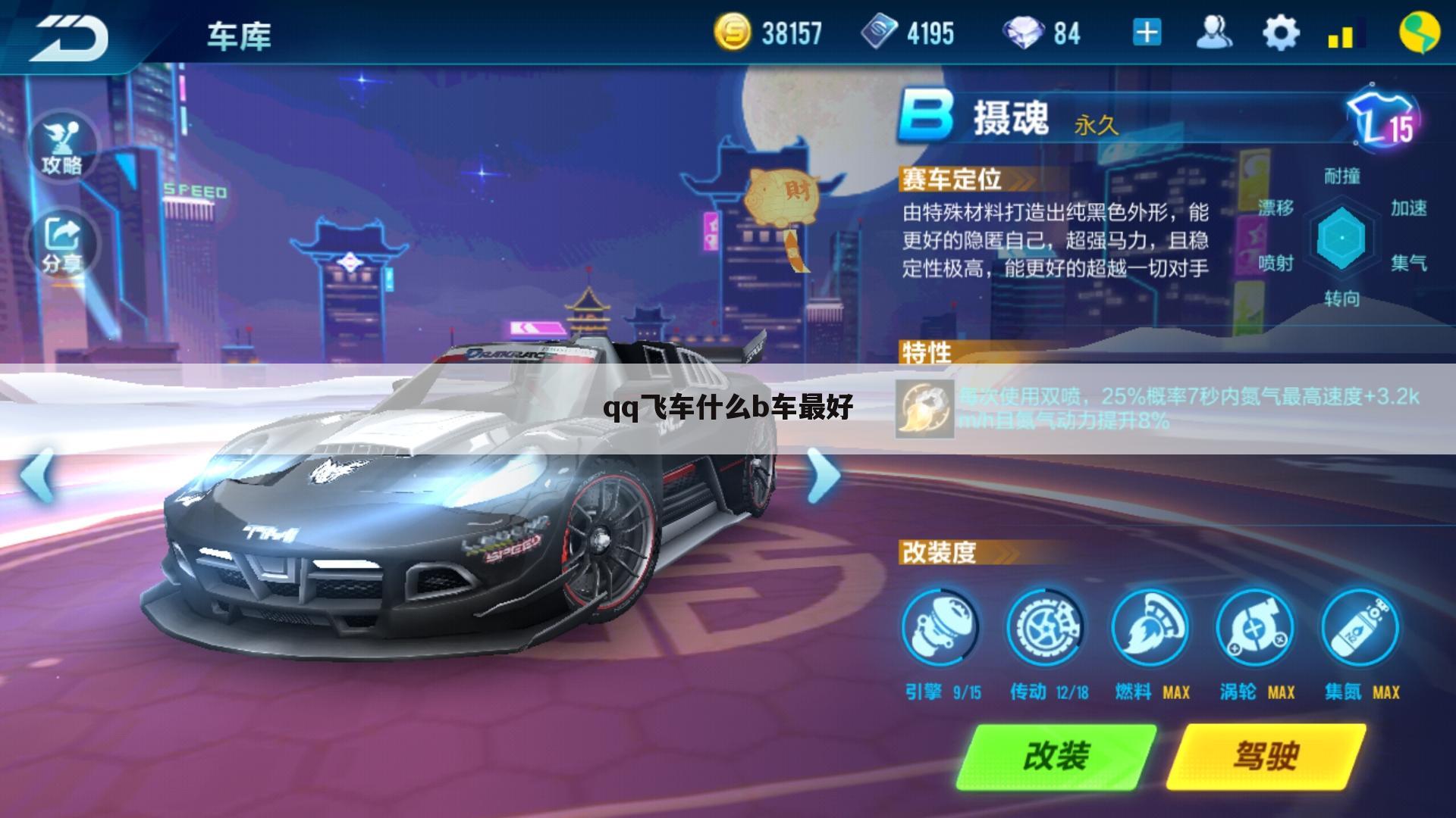 qq飞车什么b车最好