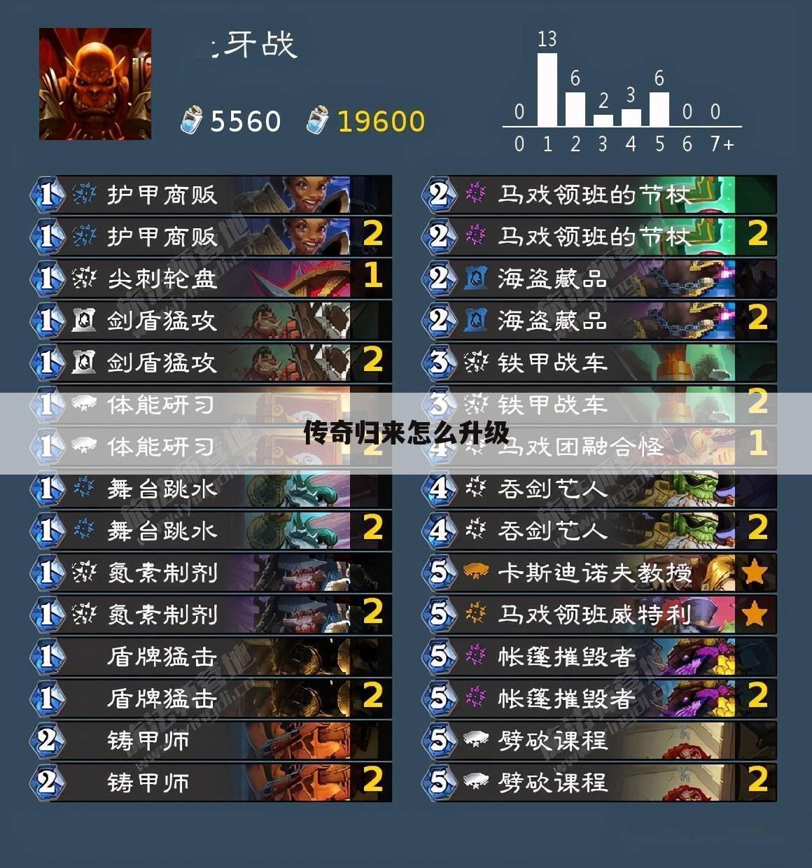 传奇归来怎么升级