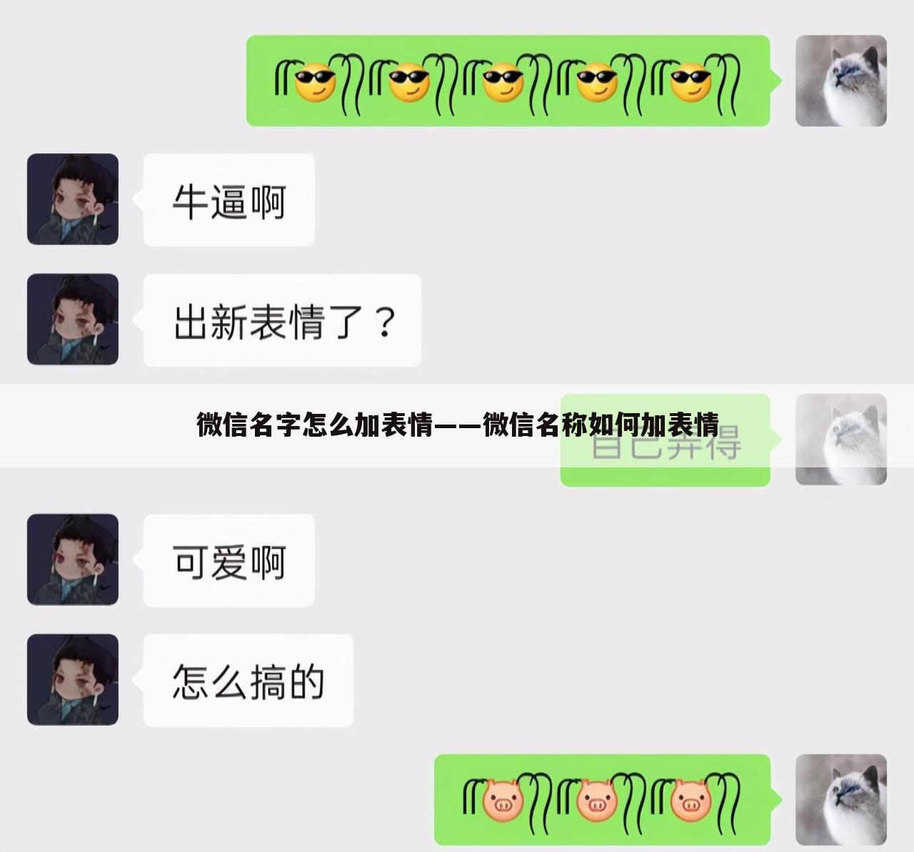 微信名字怎么加表情——微信名称如何加表情