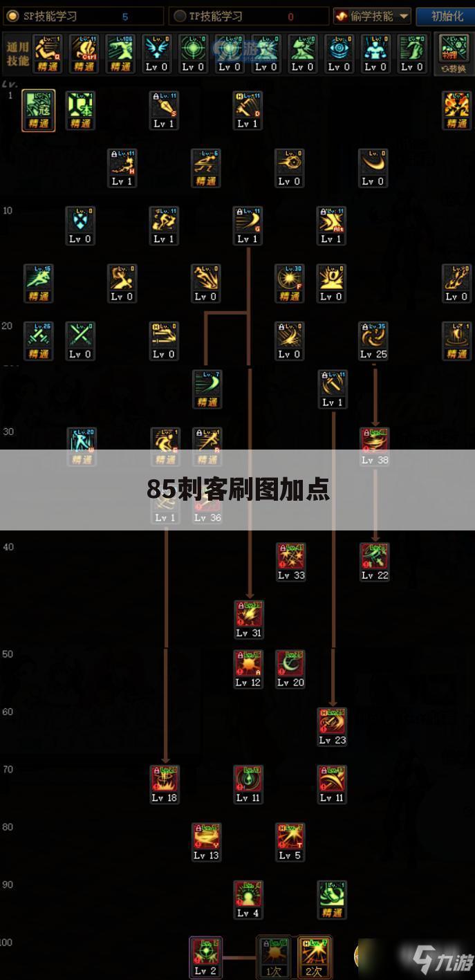85刺客刷图加点