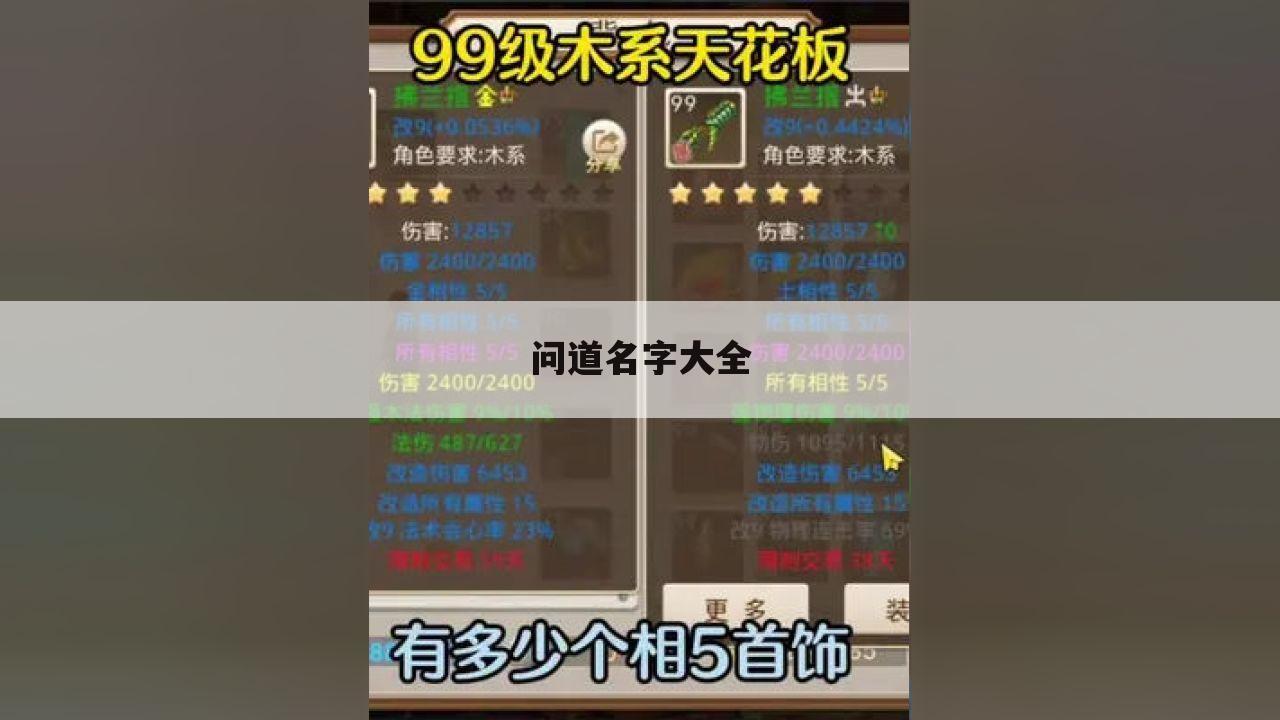 问道名字大全
