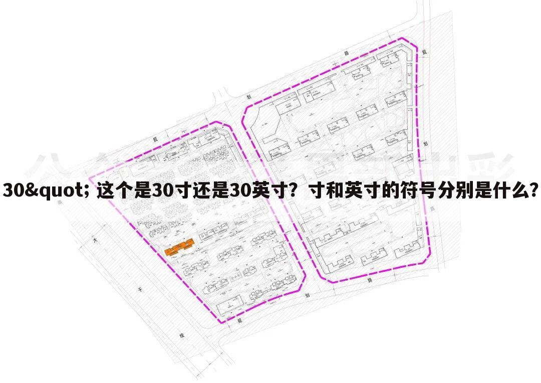 30" 这个是30寸还是30英寸？寸和英寸的符号分别是什么？