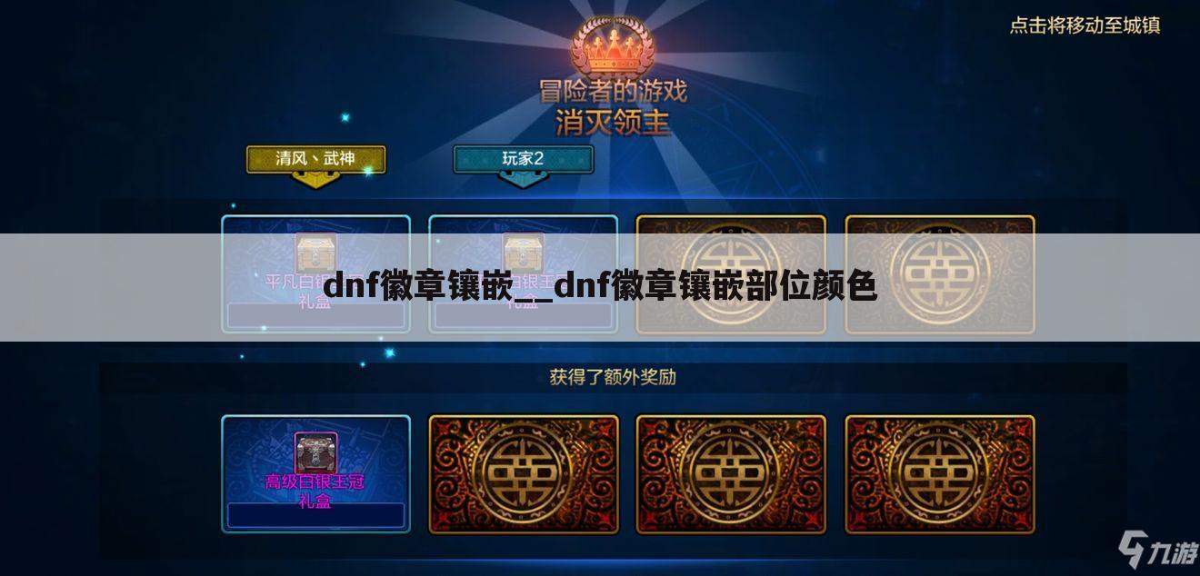 dnf徽章镶嵌__dnf徽章镶嵌部位颜色