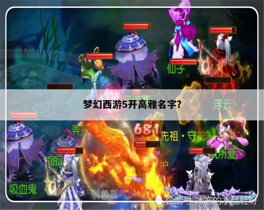 梦幻西游5开高雅名字?