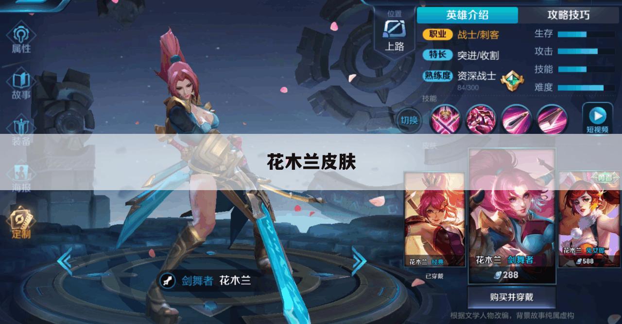 花木兰皮肤