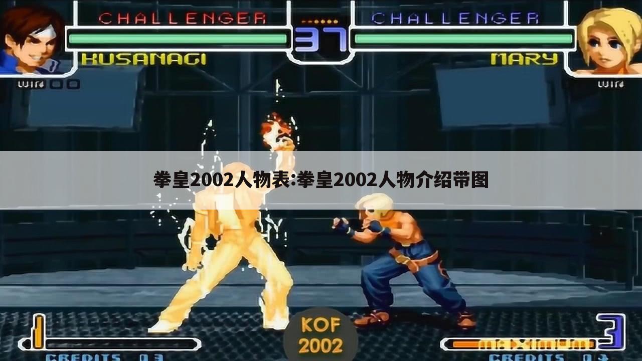 拳皇2002人物表:拳皇2002人物介绍带图