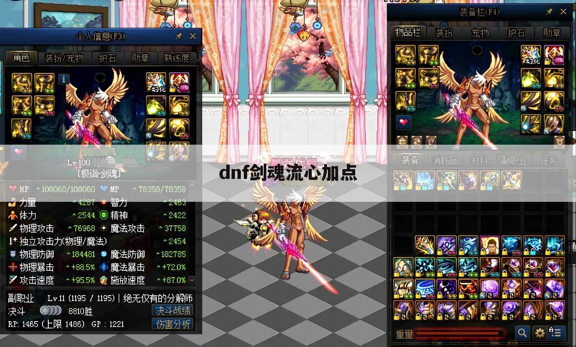 dnf剑魂流心加点