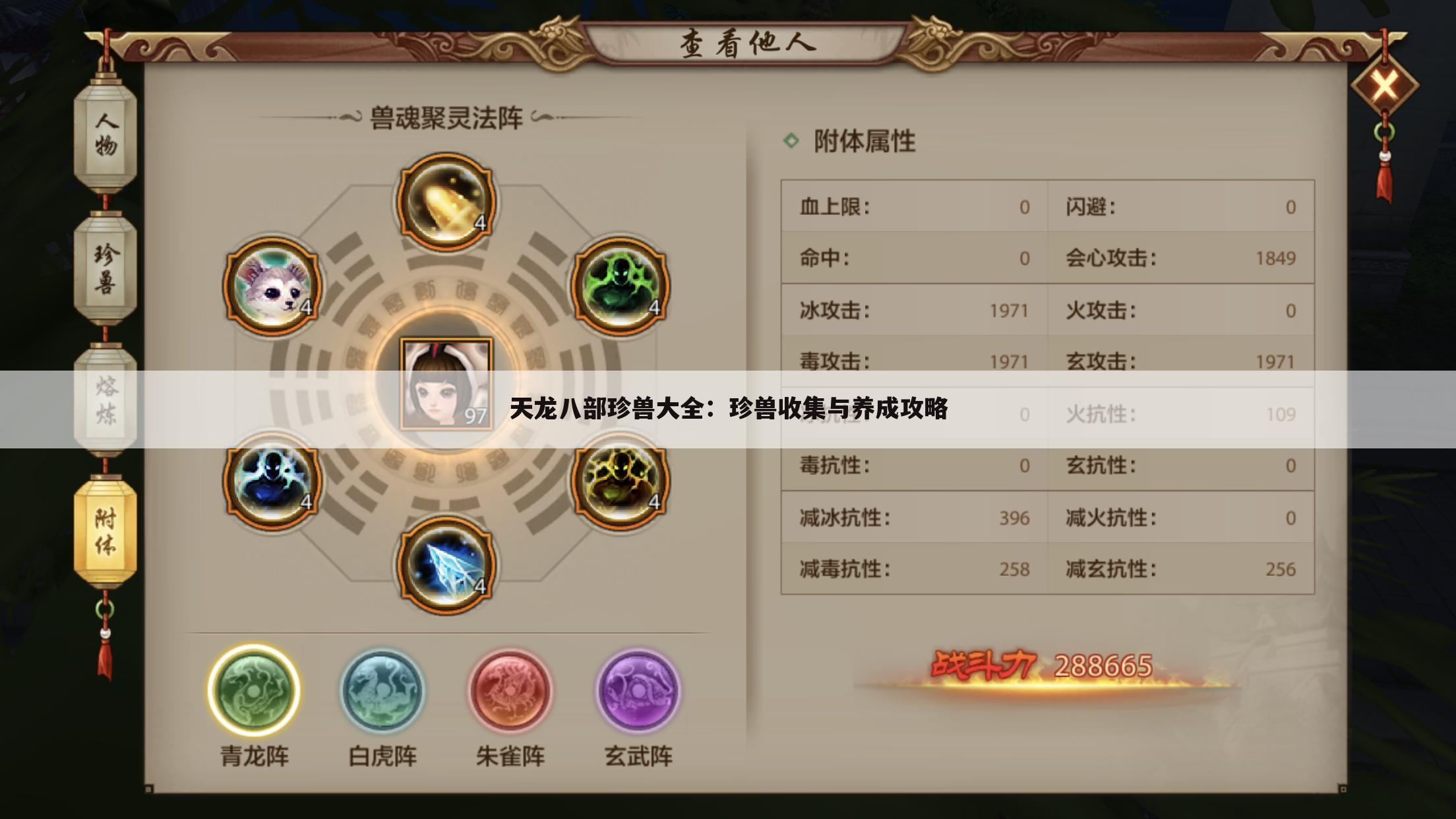 天龙八部珍兽大全：珍兽收集与养成攻略