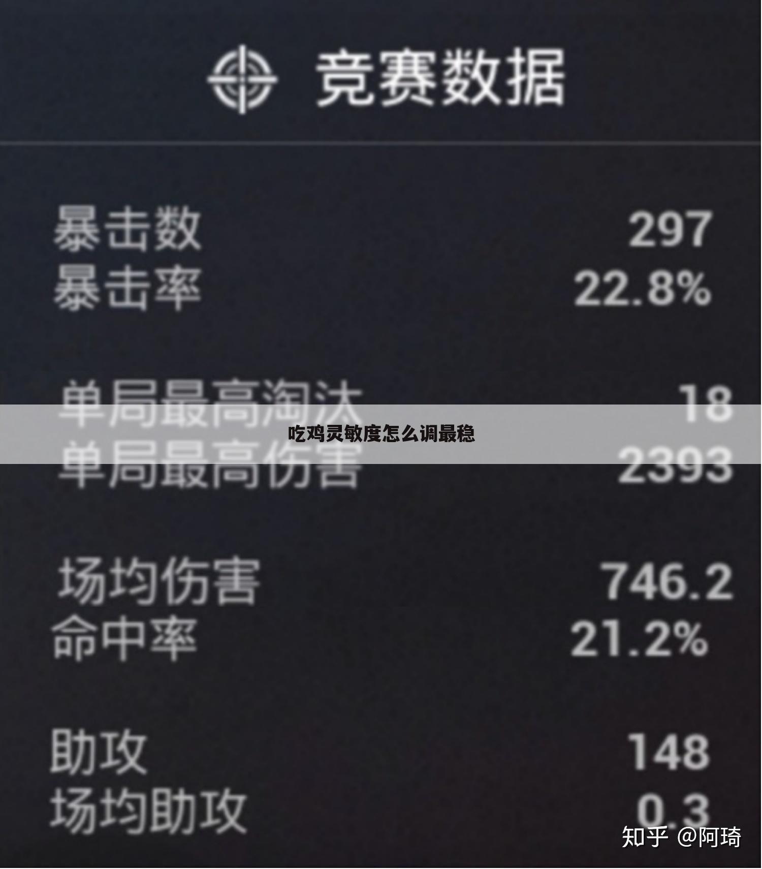 吃鸡灵敏度怎么调最稳