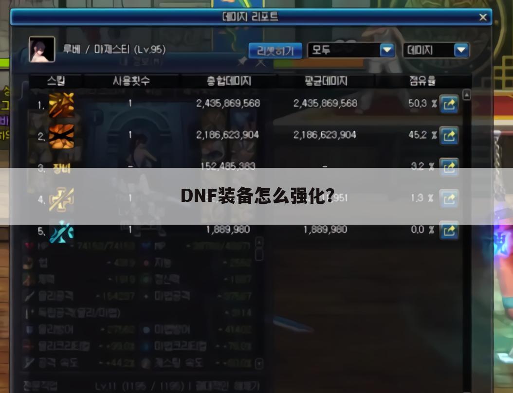 DNF装备怎么强化?