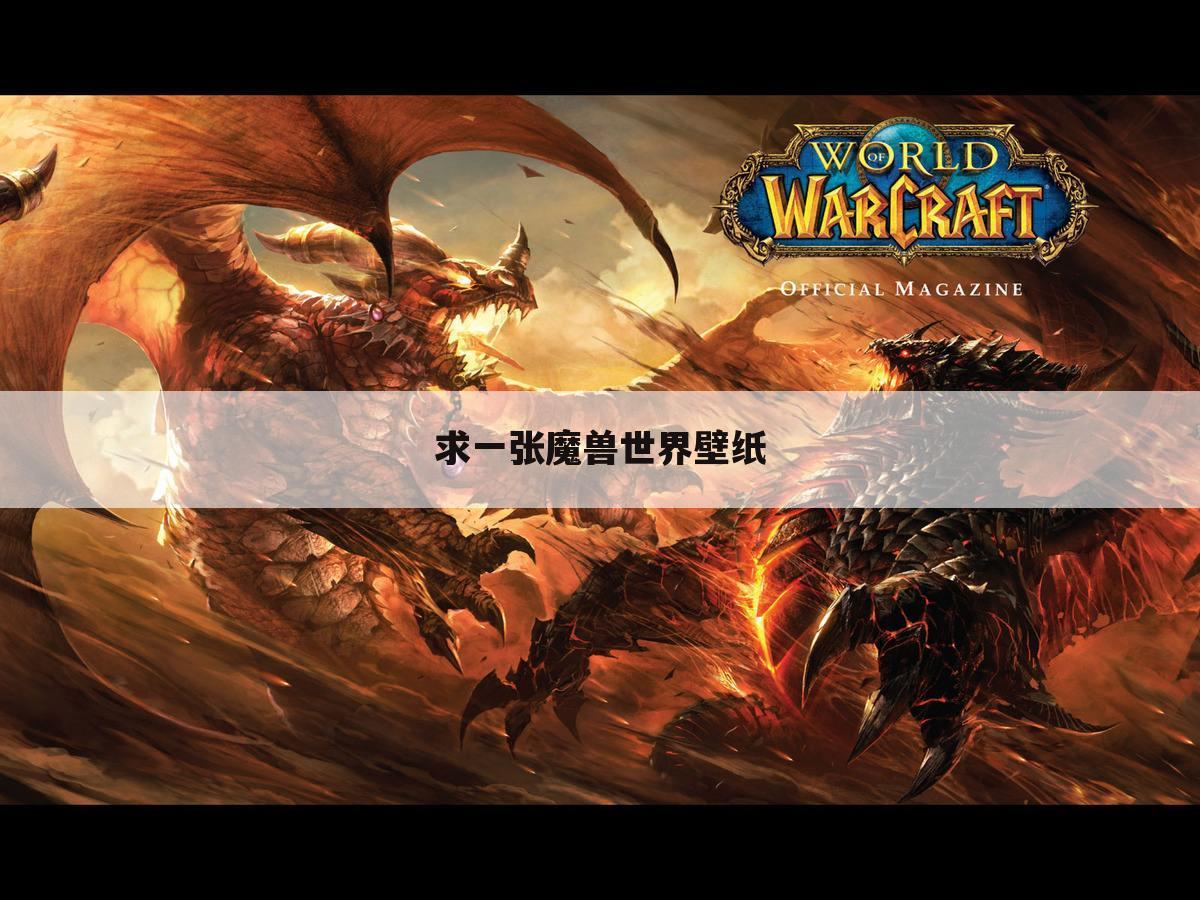 求一张魔兽世界壁纸