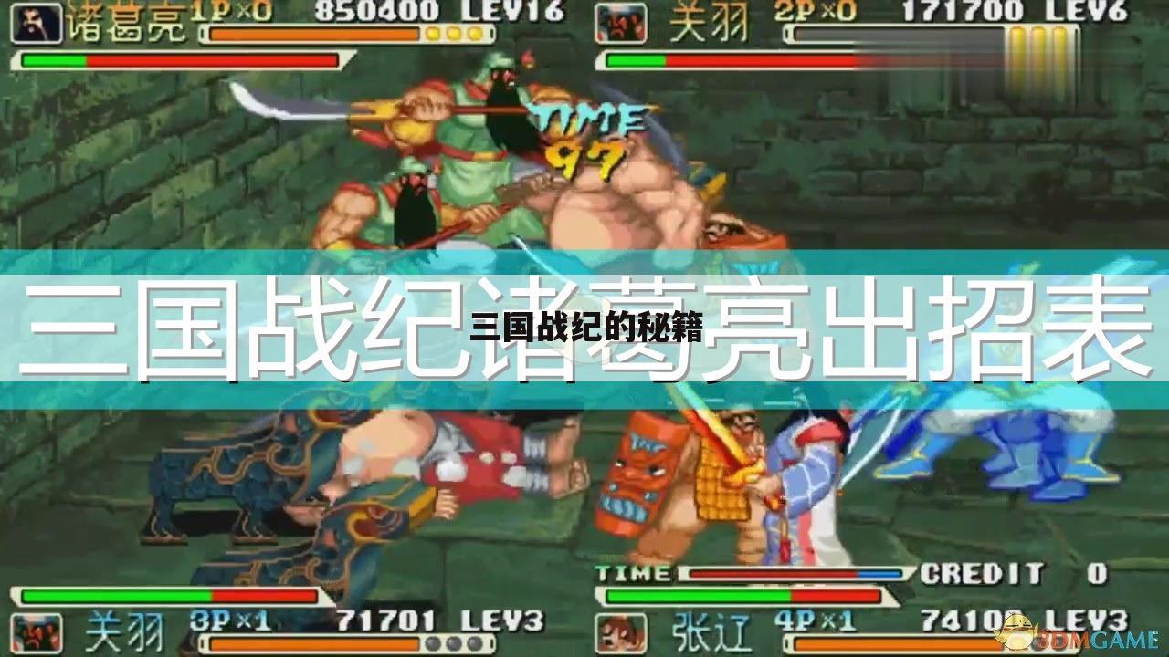 三国战纪的秘籍
