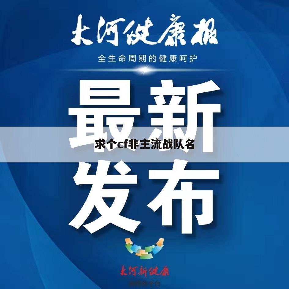 求个cf非主流战队名