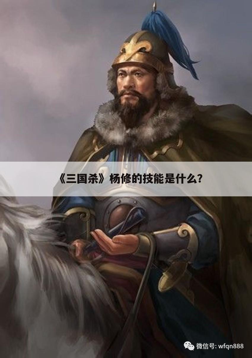 《三国杀》杨修的技能是什么?