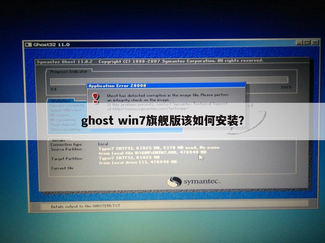 ghost win7旗舰版该如何安装?