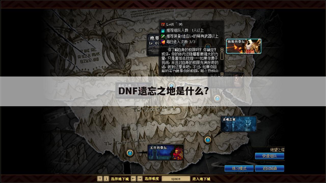 DNF遗忘之地是什么?