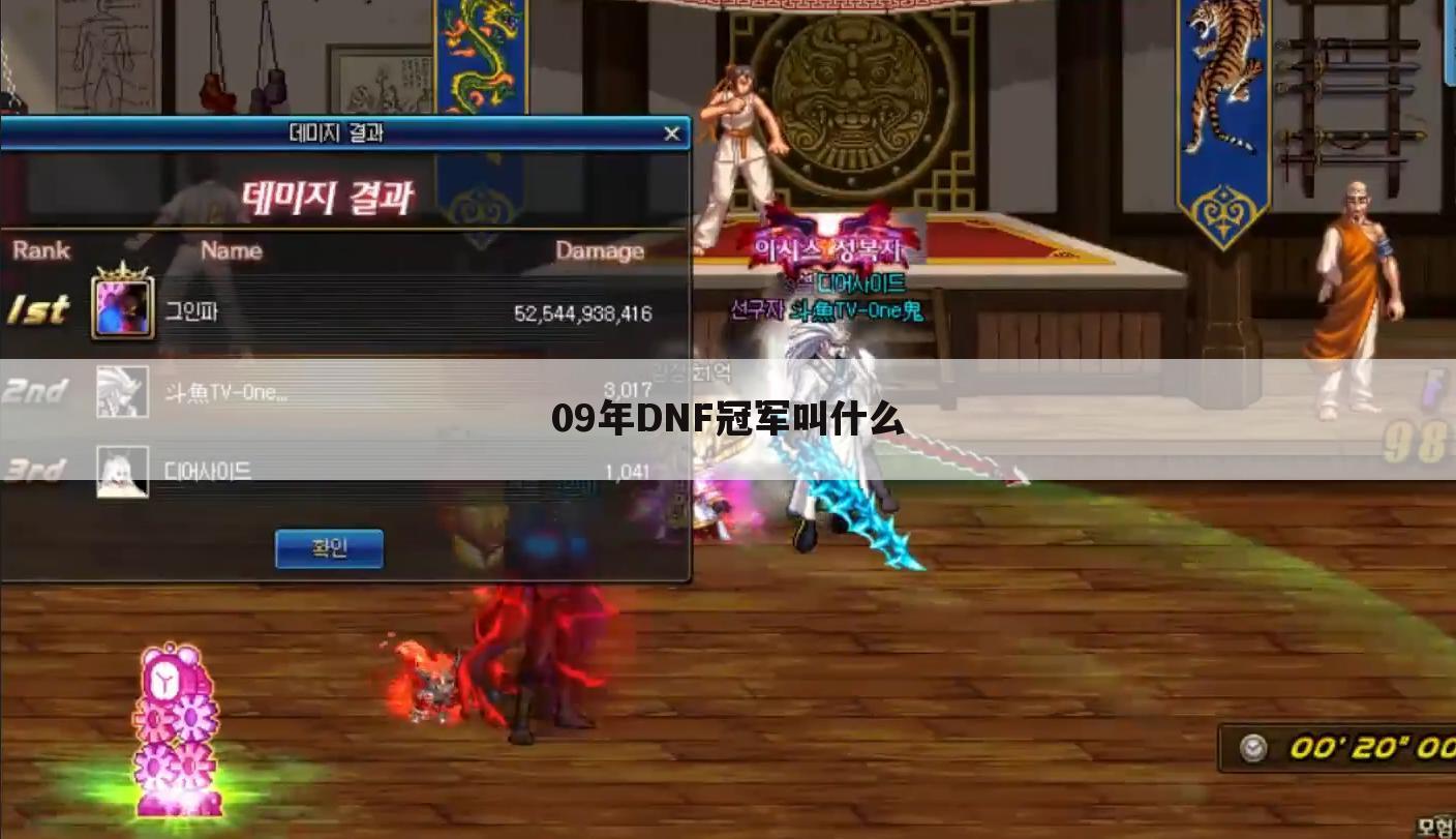09年DNF冠军叫什么