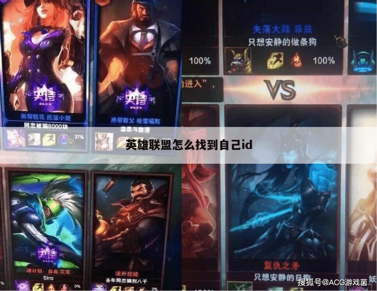 英雄联盟怎么找到自己id