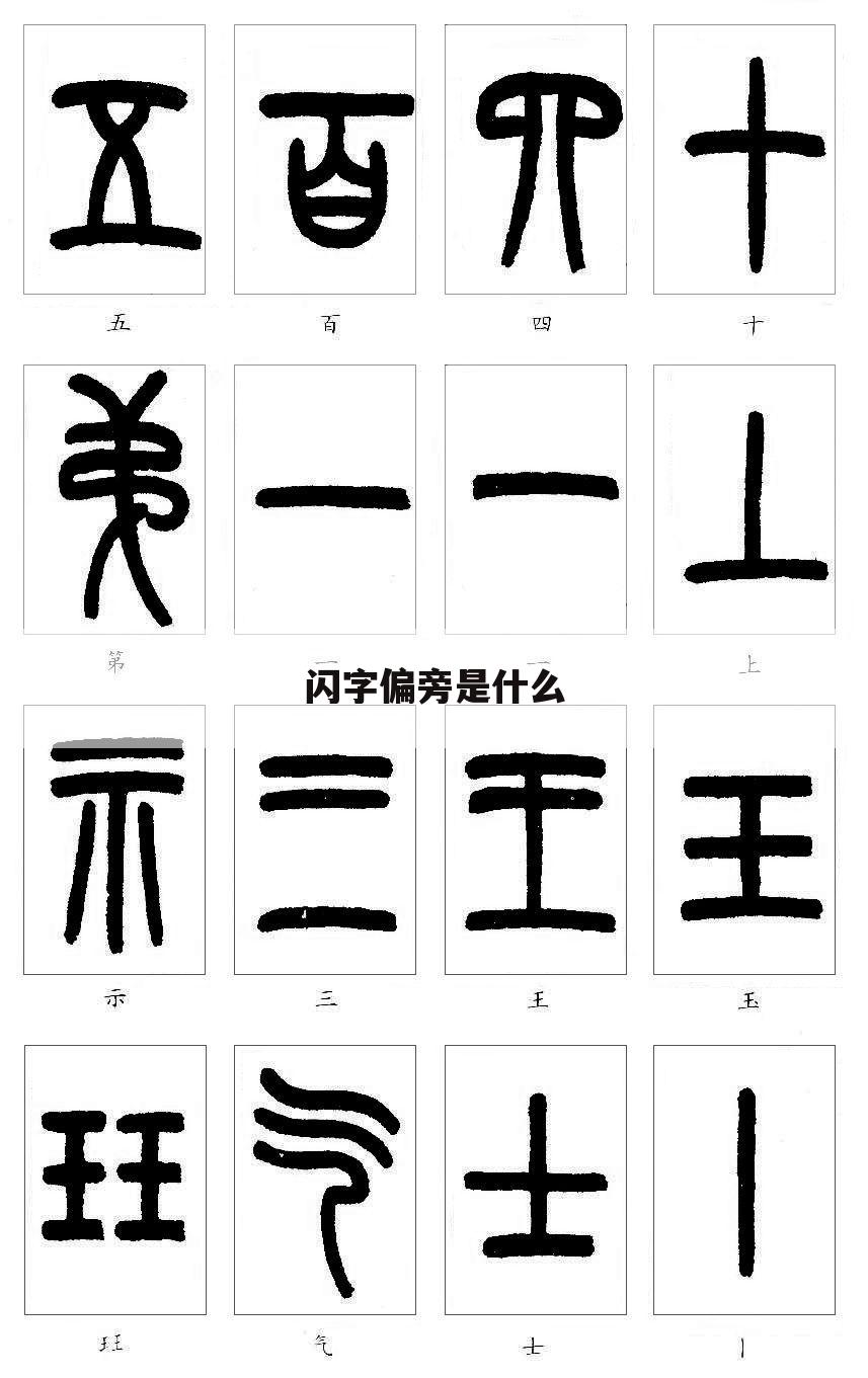 闪字偏旁是什么