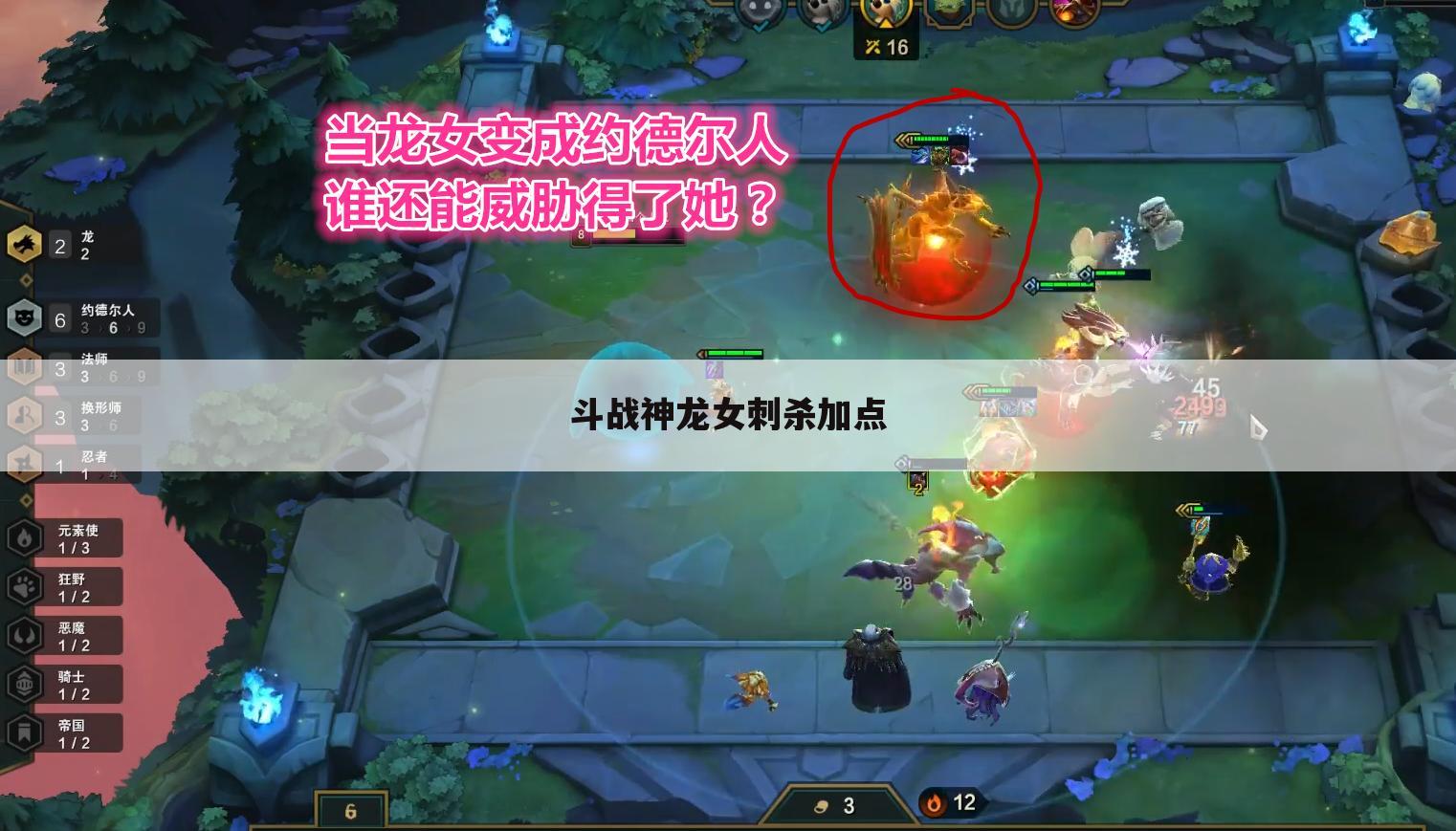 斗战神龙女刺杀加点
