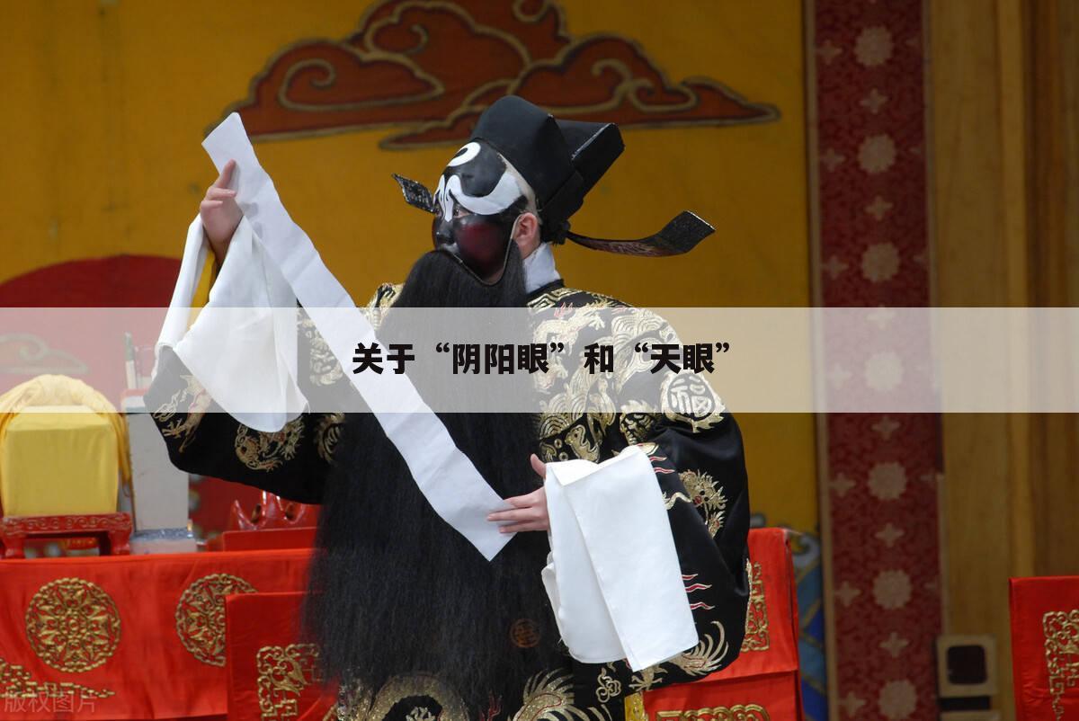 关于“阴阳眼”和“天眼”