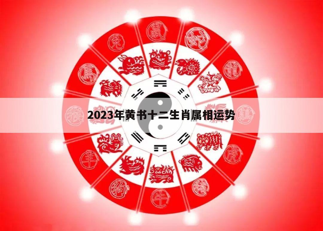 2023年黄书十二生肖属相运势