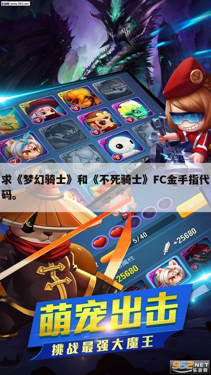 求《梦幻骑士》和《不死骑士》FC金手指代码。