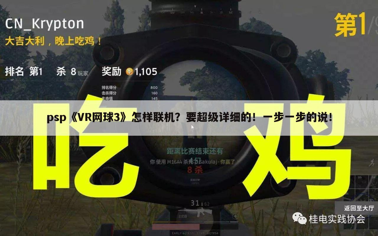 psp《VR网球3》怎样联机？要超级详细的！一步一步的说！