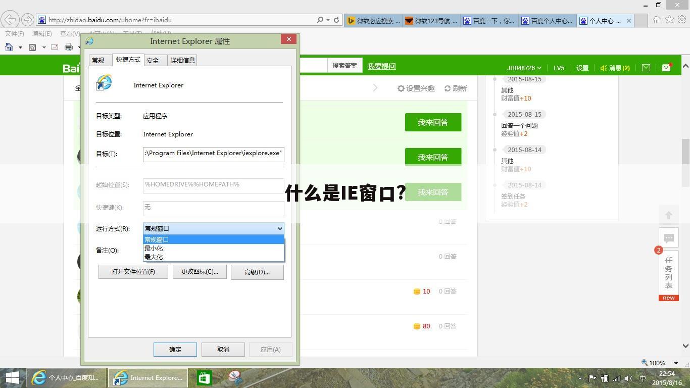 什么是IE窗口?