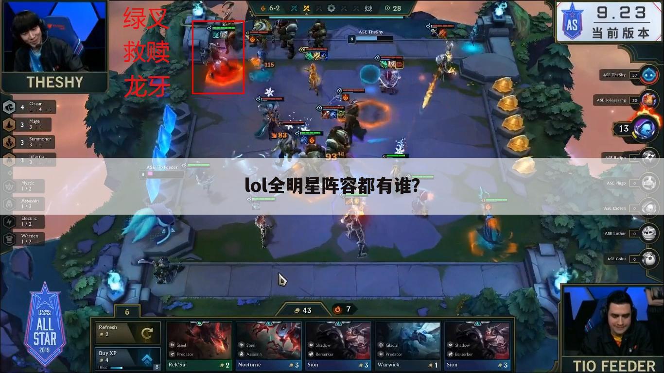 lol全明星阵容都有谁?