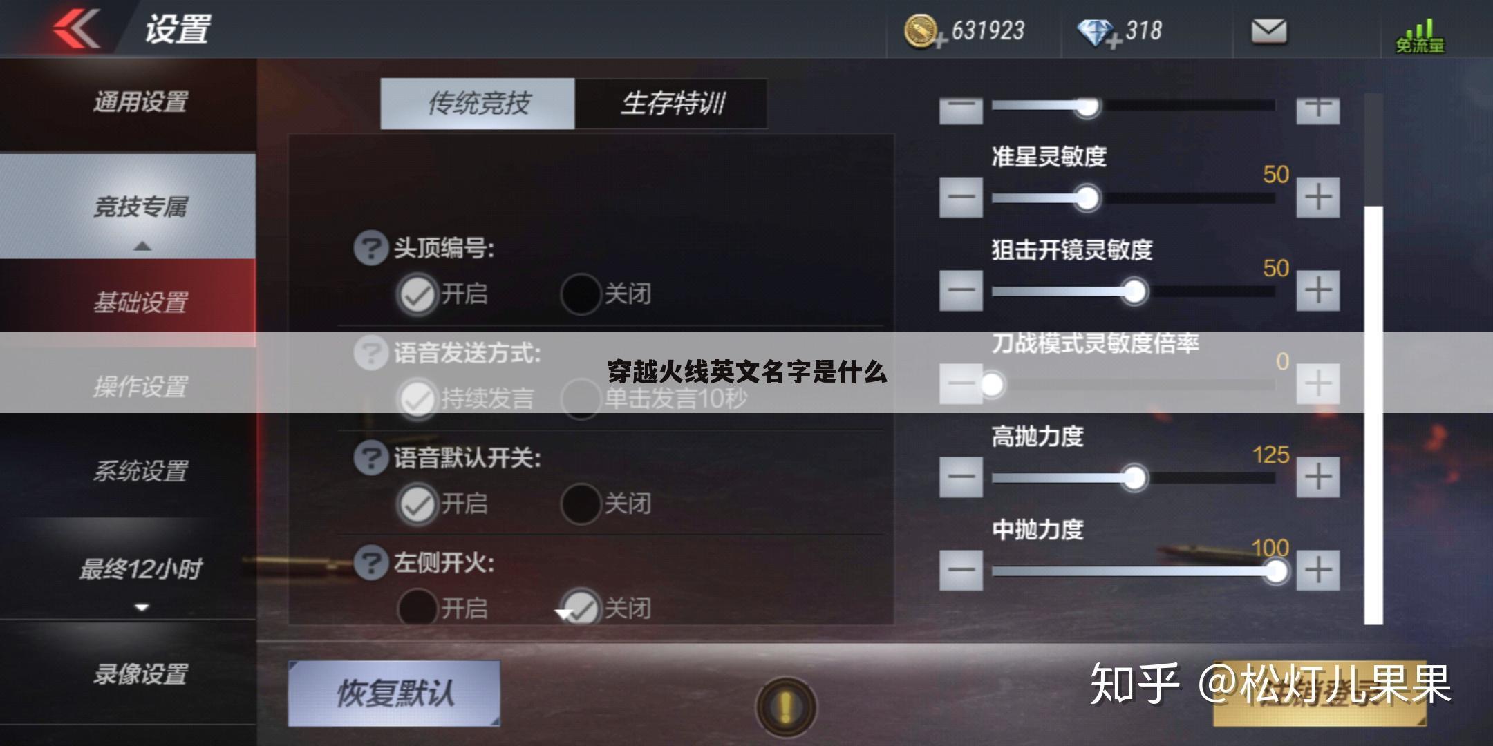 穿越火线英文名字是什么