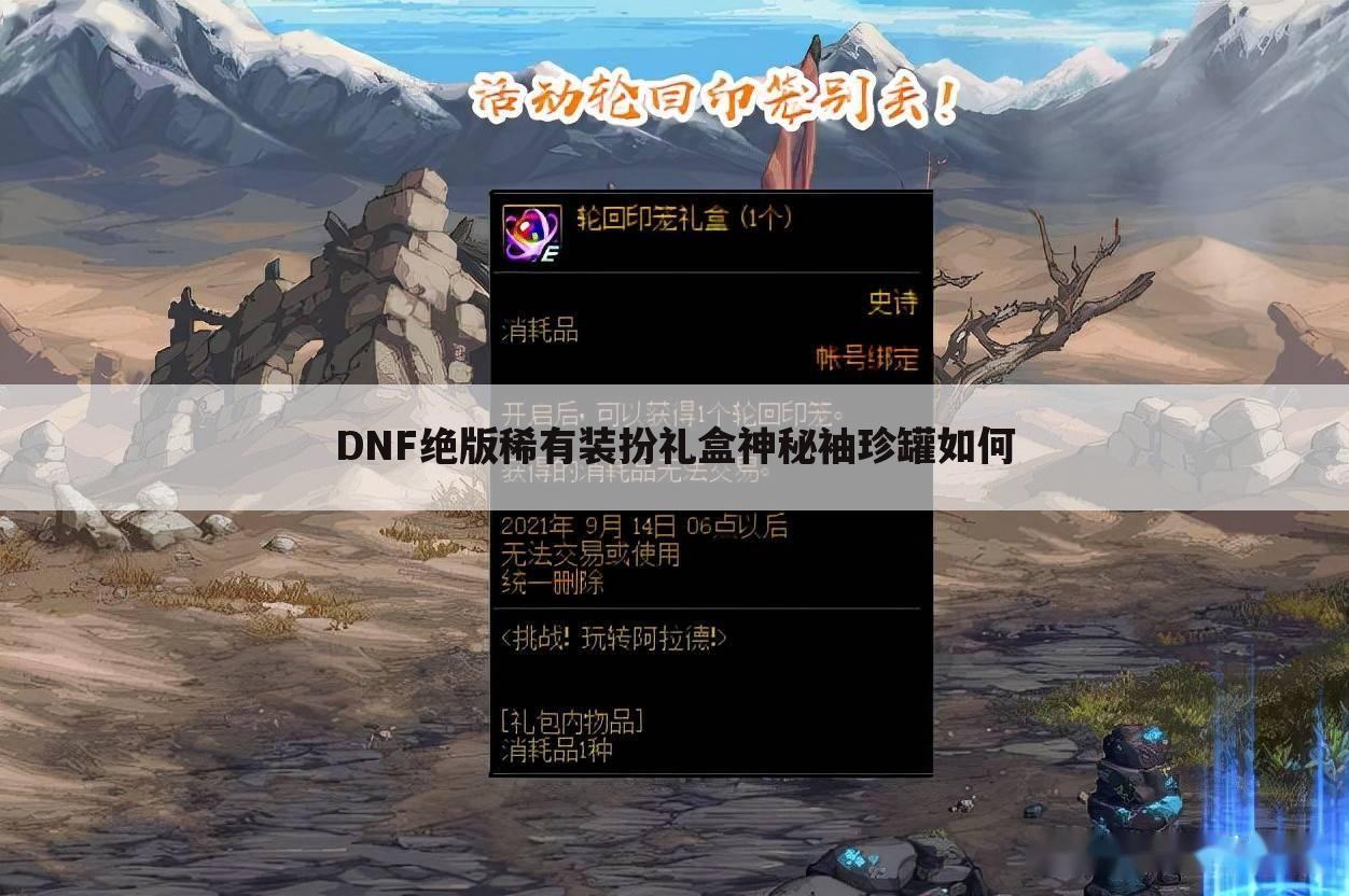 DNF绝版稀有装扮礼盒神秘袖珍罐如何