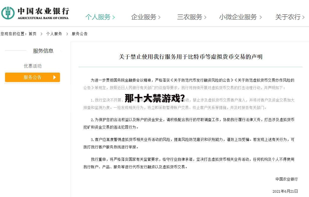 那十大禁游戏?