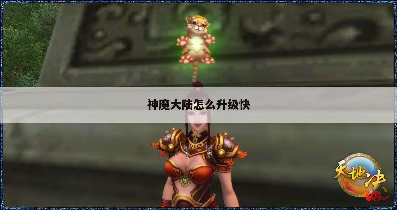 神魔大陆怎么升级快