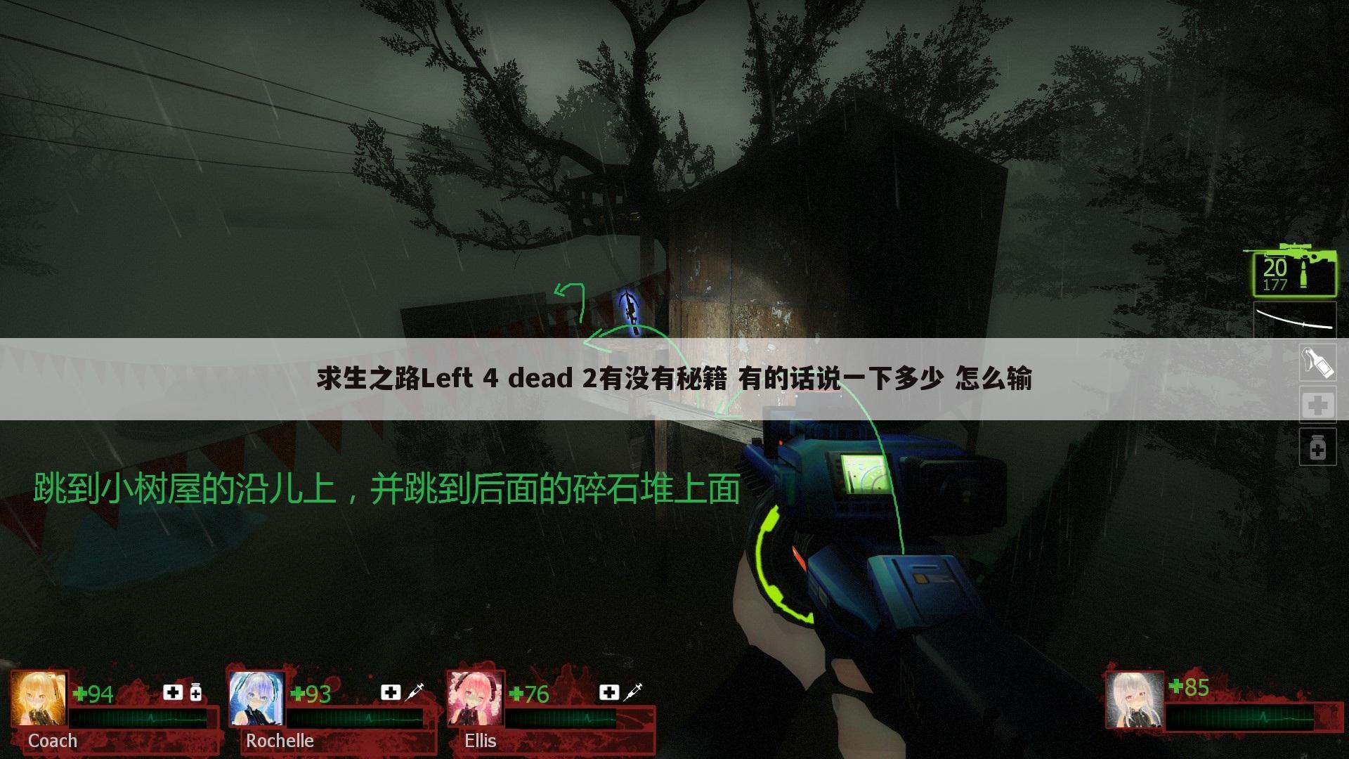 求生之路Left 4 dead 2有没有秘籍 有的话说一下多少 怎么输