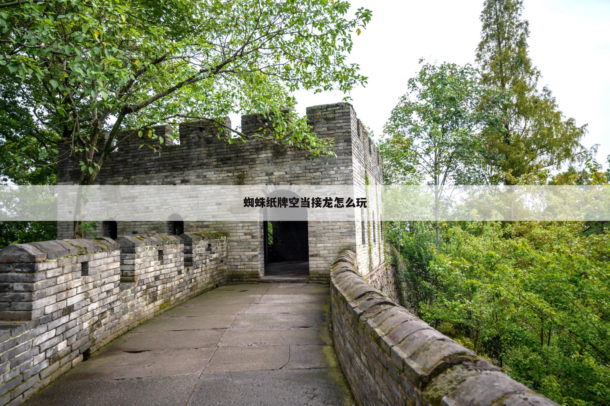 蜘蛛纸牌空当接龙怎么玩