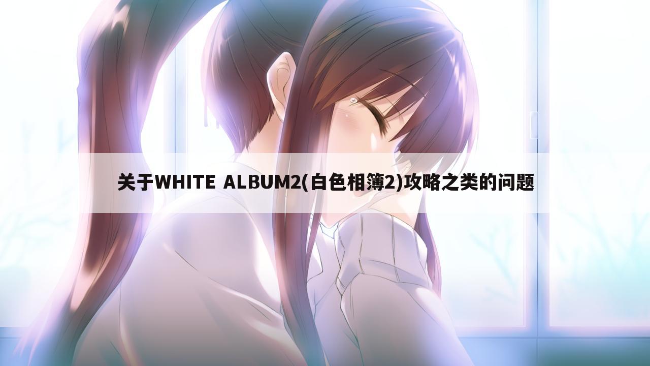 关于WHITE ALBUM2(白色相簿2)攻略之类的问题