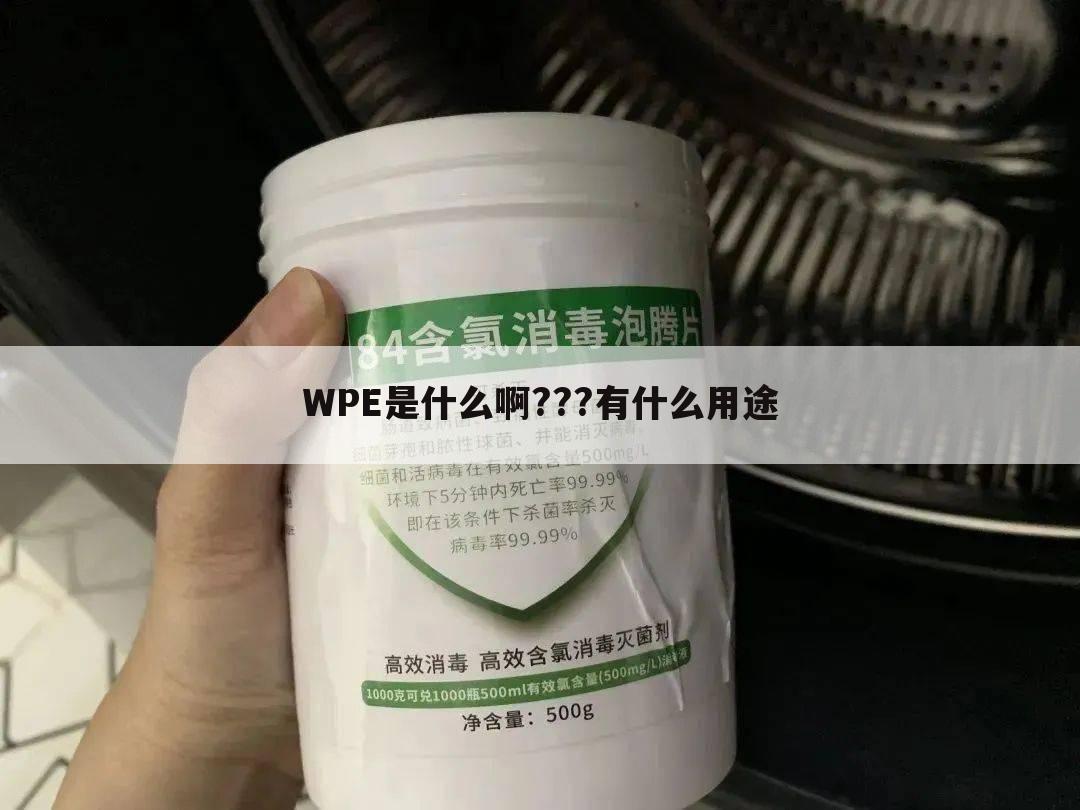 WPE是什么啊???有什么用途