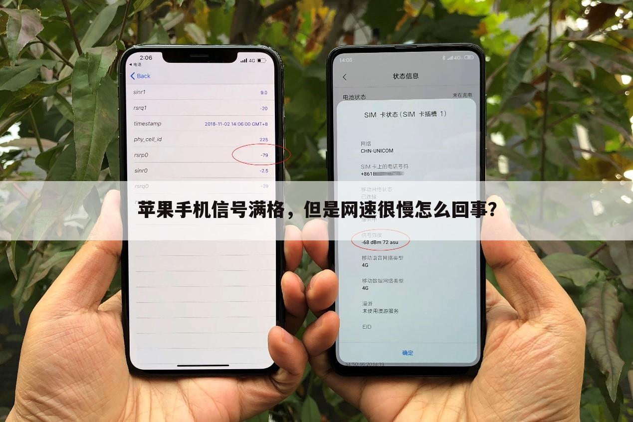苹果手机信号满格,但是网速很慢怎么回事?